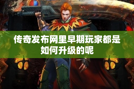 传奇发布网里早期玩家都是如何升级的呢-图1