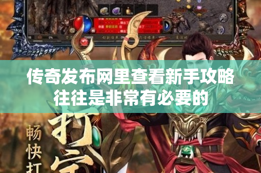 传奇发布网里查看新手攻略往往是非常有必要的-图1
