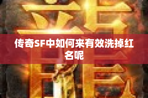 传奇SF中如何来有效洗掉红名呢