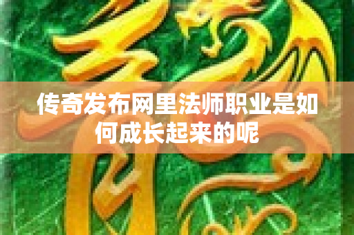 传奇发布网里法师职业是如何成长起来的呢-图1