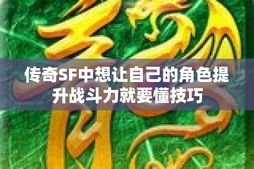 传奇SF中想让自己的角色提升战斗力就要懂技巧-图1
