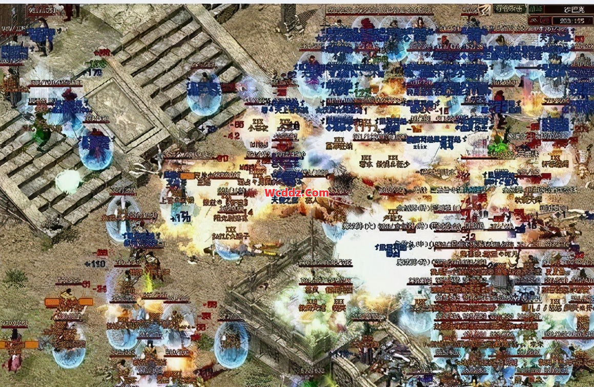 1.80传奇合击里利用卡位技巧在高等级地图很关键