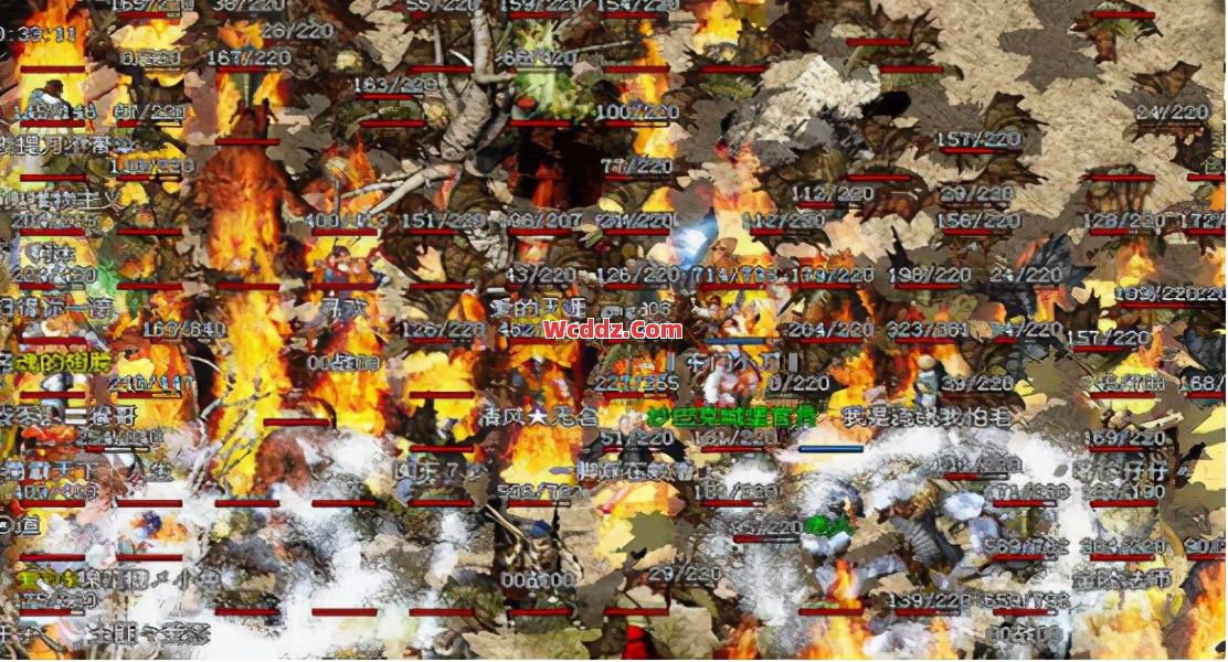 1.80传奇合击里利用烈火套装可快速击杀赤月恶魔